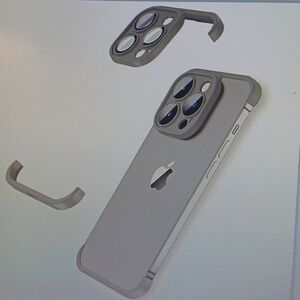 IPhone 15 Pro Max Invisible Case Silicone Gray